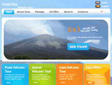 Tablet Screenshot of costaricavolcanoes.com